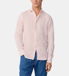 Chemise En Lin Teint En Pièce Coupe Ajustée Hackett London