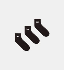 Lot de trois socquettes avec logo D Diesel