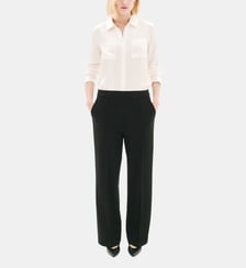 Pantalon paturin - Motif uni - Viscose - Coupe large Caroll