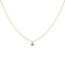 Collier 360° - Diamant taille poire 0,25ct - Or jaune 750‰ La Brune & La Blonde