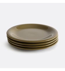 Lot de 4 assiettes plates, grès émaillé La Redoute Interieurs