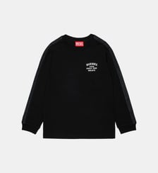 T-shirt à manches longues avec logo Diesel Kids