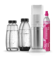 Machine à soda DUO Blanche Pack 4 bouteilles Sodastream