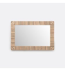 Miroir rectangulaire rayé, 60 x 90 cm La Redoute Interieurs