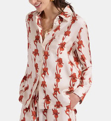 Chemise Boy Shirt Mini Iris Dark Orange La DoubleJ