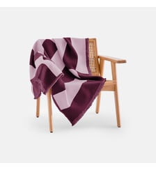 Plaid en jacquard rayures géométriques, à franges La Redoute Interieurs