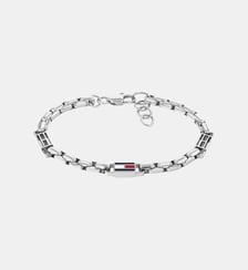 Bracelet 3d flag metal Argenté 2790674-PAR Tommy Hilfiger