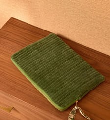 Pochette ordinateur en velours Cyrillus