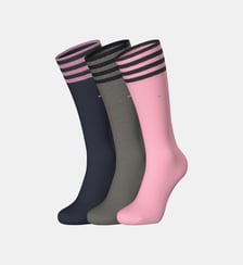 Lot de 3 paires de chaussettes signature et rayures coton mélangé Eden Park