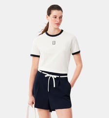 T-shirt jersey badge brodé Lacoste