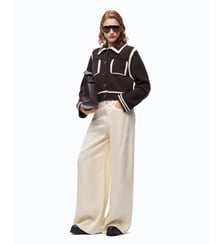 Veste en laine mérinos à bords contrastants Pinko