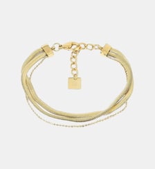 Bracelet Tressé  en Acier doré Zag Bijoux