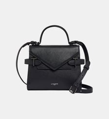 Petit sac à main double rabat Emilie en cuir grainé Le Tanneur