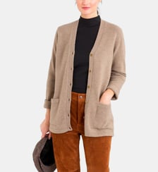 gilet marron en cachemire Agnès b.