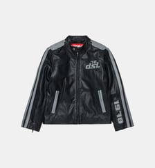 Veste biker avec logo imprimé Diesel Kids