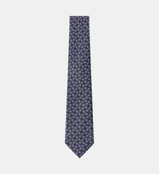 Cravate En Soie Et Lin À Motif Natte Cercle Hackett London