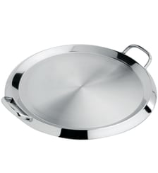 Gril Plancha inox avec anses fixes Cristel
