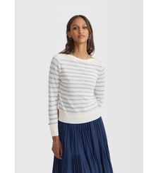 pull Nautil à rayures blanc Agnès b.
