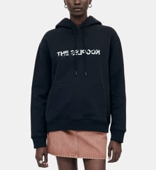 Sweatshirt à capuche en coton What is avec strass The Kooples