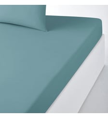 Drap housse uni polycoton, bonnet 25cm La Redoute Interieurs