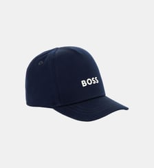 Casquette en coton à scratch BOSS Kidswear