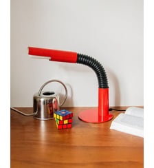 Lampe Targetti Sankey en métal rouge Julia N°789- Produit chiné Debongout