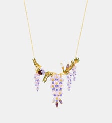 Collier plastron à l'ombre des fleurs Les Néréides