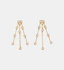 Boucles d'oreilles pendantes à strass Maje