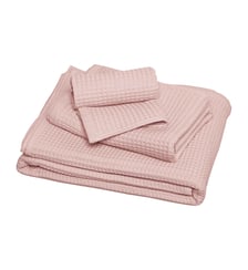 Serviette de toilette en coton bio, ESPRIT NID D'ABEILLE Blanc Cerise