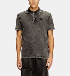 Polo en jersey effet denim Diesel