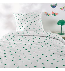 Parure enfant, en 50% coton recyclé, avec taie carrée La Redoute Interieurs
