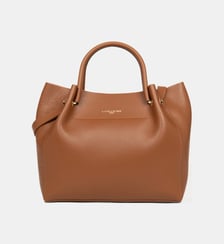 Grand sac cabas épaule Foulonné Double LOUISA en cuir Lancaster