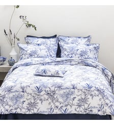 Housse de couette imprimée en satin de coton bio, RIVAGES Alexandre Turpault
