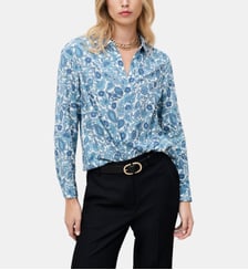 Chemise clovely - Motif rayures - Viscose lenzing ecovero - Coupe droite Caroll