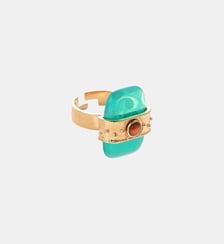 Bague réglable avec cabochon central NEPALI Hipanema