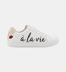 Baskets basses Simone à la Vie à l'Amour en cuir Bons Baisers