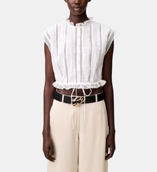 Chemise courte sans manches Claudie Pierlot