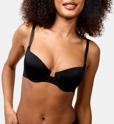 Soutien-gorge corbeille à coques Nufit noir Maison Lejaby