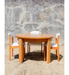 Table à manger en orme massif Regain Karla N°1230- Produit chiné Debongout