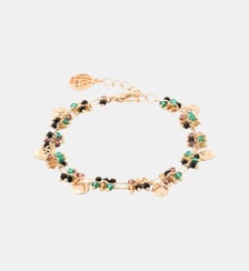 Bracelet à maillons avec perles à facettes multicolores Balaboosté