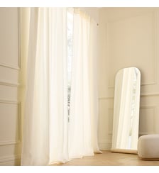 Rideau lin lavé doublé, pattes cachées AM.PM