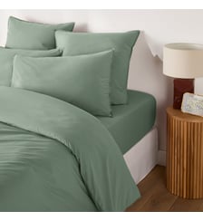 Housse de couette unie en coton lavé La Redoute Interieurs