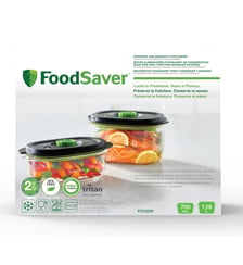 Boîte sous vide FFC025X01 lot 700ml + 1.2L Foodsaver
