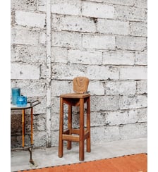Tabouret de bar en orme Gaston N°98- Produit chiné Debongout