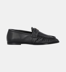 Mocassins en cuir nappa à logo Pinko