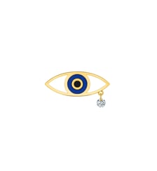 Boucle d'oreille / Pin's POP REGARDE-MOI - Diamant brillant - Or jaune 750‰ La Brune & La Blonde
