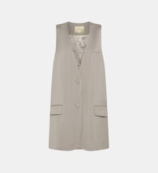 Veste ouse en viscose/laine unie Momonì