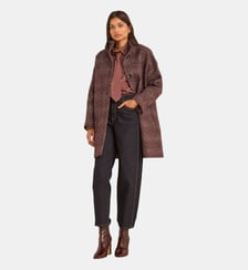 Manteau Long En Laine Mélangée Armance Maison 123