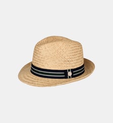 Trilby  papier liseré vert Roland-Garros