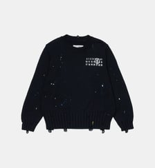 Pull col rond avec logo MM6 Maison Margiela